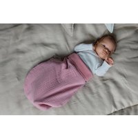 Kraftkids Strampelsack Frühling Sommer Aus Doppellagigen Stoff Musselin Rosa | Mehrere Varianten von KraftKidsShop