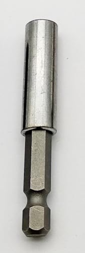 60mm Kraftfeld Bit Aufnahme Standard oder Premium oder Verlängerung 75 oder 100 oder 150 mm, Bithalter 1/4 Zoll HEX magnetisch (60mm Standard Bithalter) von Kraftfeld
