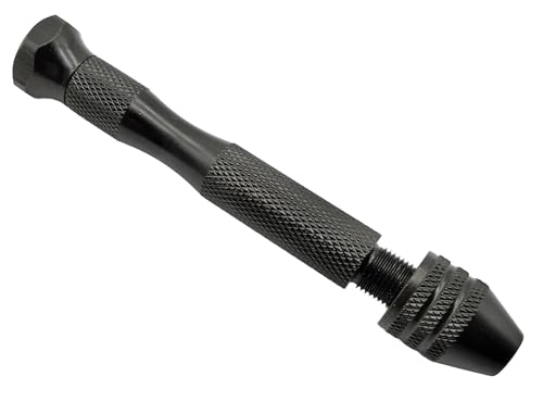 ALU Handbohrer Bohrfutter schlüssellos 0,3-3,5mm Bohrer Hand Vorbohrer vorbohren mit drehbarer Handauflage hinten von Kraftfeld