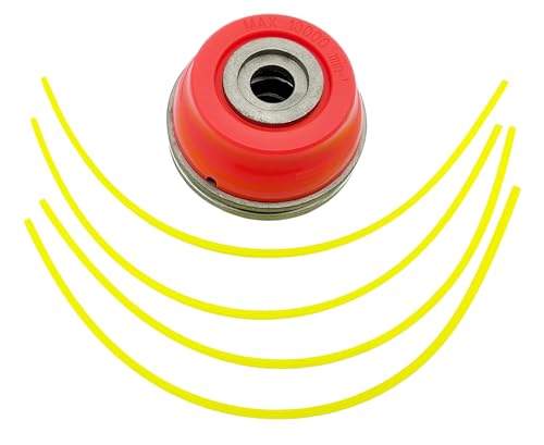 Alu Profi Mähkopf mit 3mm 4-Kant Faden,Trimmerkopf Ø 81mm, universell für Motorsense/Freischneider/Rasentrimmer, Aufnahmebohrung: Ø 16mm von Kraftfeld