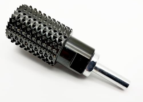 Holz Zylinderfräser Raspel Ø 30mm Länge 60 mm M14 Innengewinde für Winkelschleifer + Rundschaft Adapter für Akkuschrauber von Kraftfeld