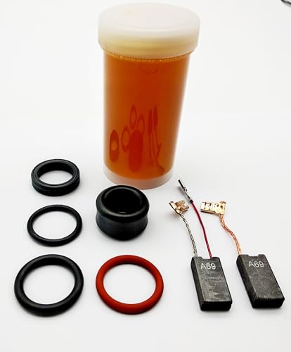Verschleißteil Satz für Bosch GBH 5-40 DCE Service Pack + Fett Wartung Reparatur-Set von Kraftfeld