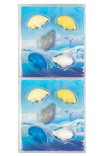 Kraftheld | 2x5er Set Deko-Magnete Robby | Robben-Magnete bunt, dekorativ, farbenfroh | Kühlschrankmagnete in Form von Tieren, Seehund | Magnet-Deko als Geschenk Kraftheld | 2x5er Set Deko-Magnete Robby | Robben-Magnete bunt, dekorativ, farbenfroh | Kühlschrankmagnete in Form von Tieren, Seehund | Magnet-Deko als Geschenk von Kraftheld