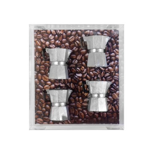 Kraftheld | 4er Set Deko-Magnete Moka | Moka-Magnete bunt, dekorativ, farbenfroh | Kühlschrankmagnete in Form von Kaffee, Espresso | Magnet-Deko als Geschenk von Kraftheld