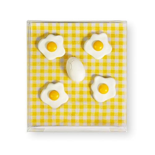 Kraftheld | 5er Set Deko-Magnete Egg | Spiegelei-Magnete bunt, dekorativ, farbenfroh | Kühlschrankmagnete in Form von Eiern | Magnet-Deko als Geschenk Kraftheld | 5er Set Deko-Magnete Egg | Spiegelei-Magnete bunt, dekorativ, farbenfroh | Kühlschrankmagnete in Form von Eiern | Magnet-Deko als Geschenk von Kraftheld