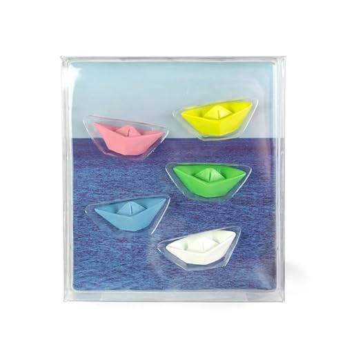 Kraftheld | 5er Set Deko-Magnete Paper Boat | Boot-Magnete bunt, dekorativ, farbenfroh | Kühlschrankmagnete in Form von Schiffen | Magnet-Deko als Geschenk Kraftheld | 5er Set Deko-Magnete Paper Boat | Boot-Magnete bunt, dekorativ, farbenfroh | Kühlschrankmagnete in Form von Schiffen | Magnet-Deko als Geschenk von Kraftheld