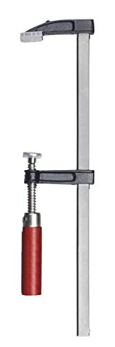 kwb Schraub-Zwinge mit Holzgriff 50x300 - Robuste Spannzwinge für sicheres Fixieren - Spanntiefe 50 mm, Schwarz/Silber von kwb