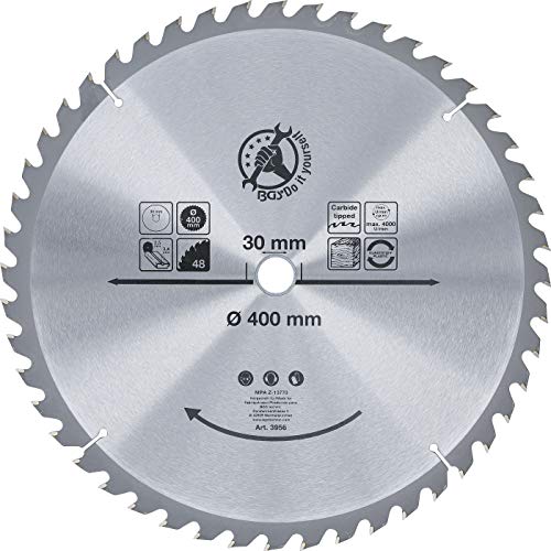 BGS Diy 3956 | Hartmetall-Kreissägeblatt | Ø 400 x 30 x 3,4 mm | 48 Zähne von BGS Do it yourself