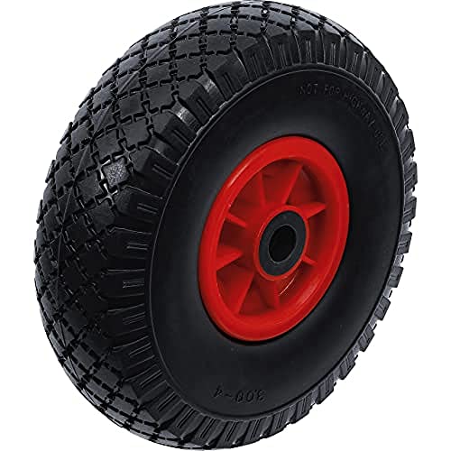 BGS Do it yourself 80650 | Rad für Sackkarren / Bollerwagen | PU, rot / schwarz | 260 mm | Vollgummi, pannensicher BGS Do it yourself 80650 | Rad für Sackkarren / Bollerwagen | PU, rot / schwarz | 260 mm | Vollgummi, pannensicher von BGS Do it yourself