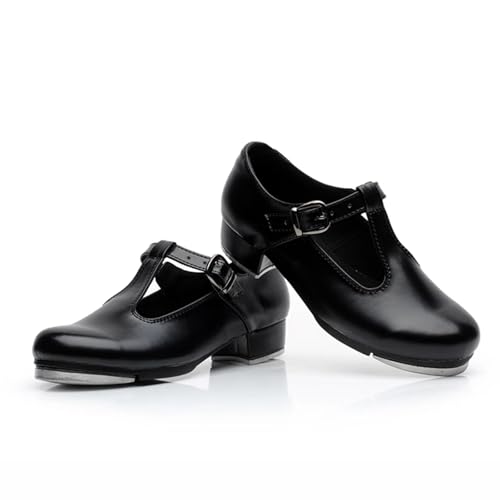 Kraftpaid Steppschuhe Damen,Steppschuhe Aus Leder,Steppschuhe Niedriger Absatz,Erwachsene Steppschuhe,Tap Dance Schuhe,Jazz Stepptanzschuhe Erwachsene,Comfort,VerschleißFest,FüR Damen Herren von Kraftpaid