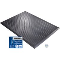 Kraiburg ergonomische Arbeitsplatzmatte Ergolastec Basic Diamond für feuchte Arbeitsbereiche Länge 2592 mm 4 Matten von Kraiburg