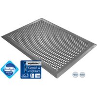 Kraiburg ergonomische Arbeitsplatzmatte Ergolastec Basic Superdrain für Lebensmittelbereiche Länge 2592 mm 4 Matten von Kraiburg