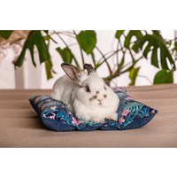 Kuscheliges Hasenbett, Süßes Kaninchenbett, Kissen Für Kaninchen Und Frettchen - Klappbett von KrainaTuptusia