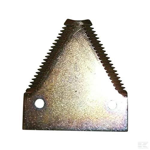 Kramp 25 Stück Mähmesserklingen für Mähdrescherschneidwerk Messerklingen fein verzahnt von Kramp