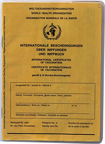 Kranholdt Impfpasshülle/Schutzhülle für Impfausweis im Format von: 13,0 cm hoch x 9,5 cm breit (2) von Kranholdt