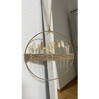 Trockenblumen Trockenblumenkranz Dried Flower Flowerhoop Hoop Geschenkidee Wanddeko Wandkranz Weihnachtsgeschenk Bohostyle von KranzliebeByHeidi