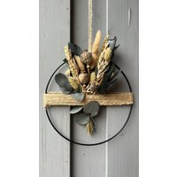 Trockenblumen Wandkranz Flowerhoop Geschenkidee Kranz Trockenblumenkranz Dried Flower Valentinstag Muttertag von KranzliebeByHeidi