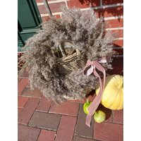 Trockenblumenkranz Pampasgraskranz Outdoorkranz Mit Samtschleife Sale Trockenblumenkranz Pampasgraskranz Outdoorkranz Mit Samtschleife Sale von Kranznaturschon