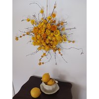 Trockenblumenkranz "Sunnykiss" Wanddesign Wohndecoration Strohblumendesignkranz Kunstdesign Trockenblumenkranz "Sunnykiss" Wanddesign Wohndecoration Strohblumendesignkranz Kunstdesign von Kranznaturschon