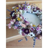 Türkranz Wandkranz Trockenblumenkranz "Tausendschönheiten" Blütenkranz Sale von Kranznaturschon