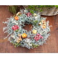 Trockenblumenkranz | Türkranz Trockenblumenring Blumenkranz Dekokranz Asparagus| Fensterdeko Rosa| Tisch Trockenblumenkranz | Türkranz Trockenblumenring Blumenkranz Dekokranz Asparagus| Fensterdeko Rosa| Tisch von Kranzshopping