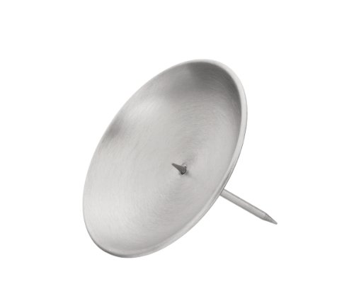 Kranzteller 4 Kerzenstecker, Silber matt 8 cm, mit abschraubbaren Dorn von Kranzteller