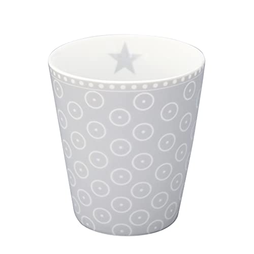 Krasilnikoff Happy Mug HM 387 - Circle Dots, grey von Krasilnikoff