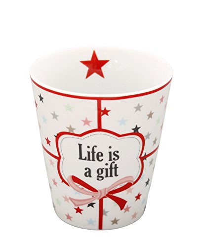 Krasilnikoff Mug, Life is a Gift 330 ml [A] von Krasilnikoff