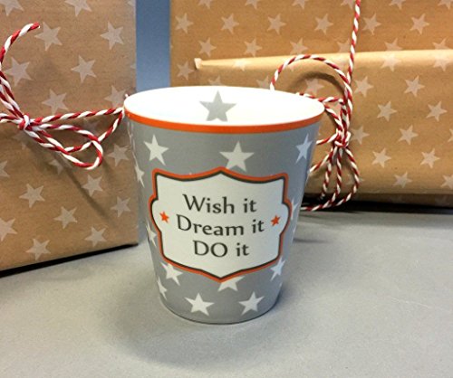 Krasilnikoff Tasse Wish it - dream it - do it von Krasilnikoff