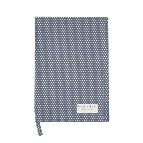 Krasilnikoff Tea Towel, Micro dots, Thunder Blue von Krasilnikoff