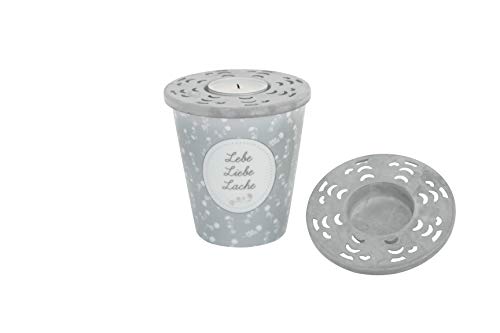 Krasilnikoff - Teelichthalter für die Happy Mugs - Zink - Ø9 cm von Krasilnikoff