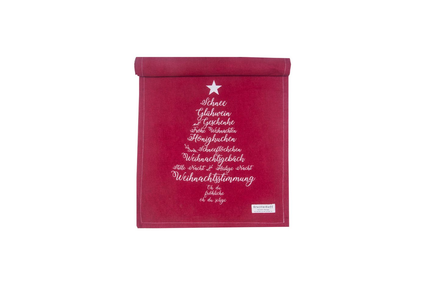 Krasilnikoff Tischdecke Tischläufer Christmas Words Krasilnikoff Tischdecke Tischläufer Christmas Words von Krasilnikoff
