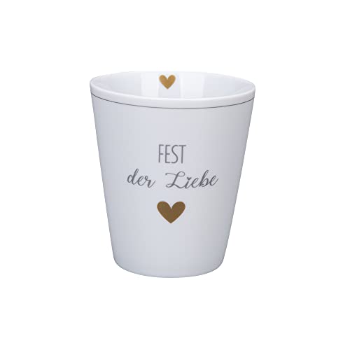 Krasilnikoff [W] Happy mug, Fest der liebe White von Krasilnikoff