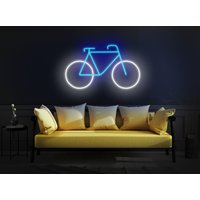 Fahrrad Leuchtreklame, Led Zeichen, Radfahrer Liebhaber Geschenk, Leuchtreklame Wanddekor von KrasnoStore