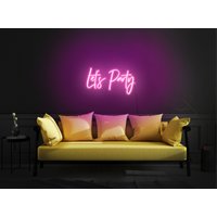 Let Es Party Neon Schild, Led Lets Leuchtschild, Licht, Wandlampe, Wandschild von KrasnoStore