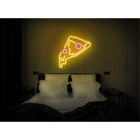 Pizza Neon Schild, Pizza Led Neonlicht, Pizza Wandkunst, Küche Schild, Neon Schild Schlafzimmer, Led Licht Für Wand von KrasnoStore