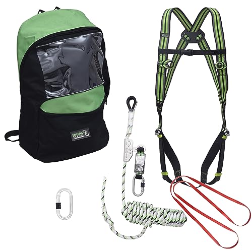 Kratos Safety Absturzsicherung Set nach CE, 10m Auffanggerät, Gurt, Karabiner, Rucksack, Bandschlinge Kratos Safety Absturzsicherung Set nach CE, 10m Auffanggerät, Gurt, Karabiner, Rucksack, Bandschlinge von Kratos
