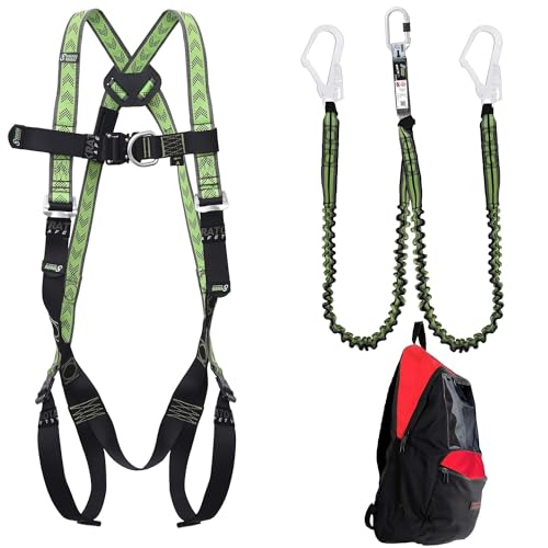 Kratos Safety Gerüstbauer Sicherheitsset, Fallschutz-Set mit Kratos Zweipunktauffanggurt EN361, Y-Bandfalldämpfer EN355, Rucksack, PSA Kratos Safety Gerüstbauer Sicherheitsset, Fallschutz-Set mit Kratos Zweipunktauffanggurt EN361, Y-Bandfalldämpfer EN355, Rucksack, PSA von Kratos