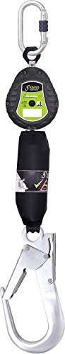 Kratos Safety Olympe-S Gurtband, Höhensicherungsgerät mit Gerüsthaken, Bandfalldämpfer und integriertem Bremssystem, Fallfaktor 2, Länge 2 m, EN360, PSA Kratos Safety Olympe-S Gurtband, Höhensicherungsgerät mit Gerüsthaken, Bandfalldämpfer und integriertem Bremssystem, Fallfaktor 2, Länge 2 m, EN360, PSA von Kratos