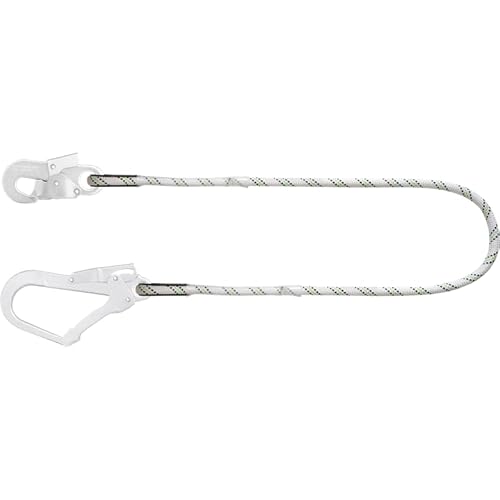 Kratos Safety Rückhalteverbindungsmittel aus Kernmantelseil, 2 m, mit Stahlkarabiner und Gerüsthaken, EN354, PSA Kratos Safety Rückhalteverbindungsmittel aus Kernmantelseil, 2 m, mit Stahlkarabiner und Gerüsthaken, EN354, PSA von Kratos