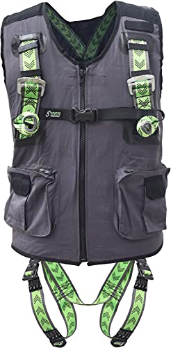 Kratos Safety Zweipunkt Auffanggurt mit fix integrierter Arbeitsweste, mehrere Taschen, PSA, EN361 Kratos Safety Zweipunkt Auffanggurt mit fix integrierter Arbeitsweste, mehrere Taschen, PSA, EN361 von Kratos