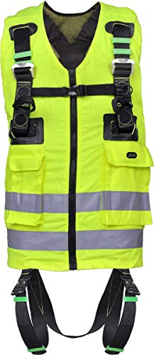 Kratos Safety Auffanggurt mit hoch sichtbarer gelber Arbeitsweste, PSA, EN361, EN471 Kratos Safety Auffanggurt mit hoch sichtbarer gelber Arbeitsweste, PSA, EN361, EN471 von Kratos