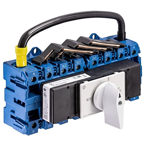 Kraus & Naimer KG100 T904 VE2 +F437 Umschalter 4-polig 100A mit Stellung Netz 0 Notstrom Schnappbefestigung Lastschalter von Kraus & Naimer