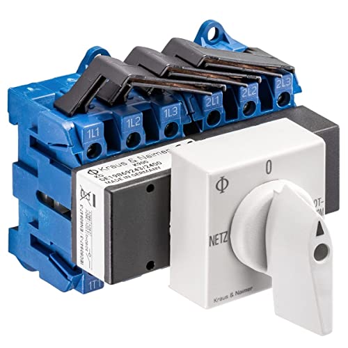 Kraus & Naimer KG32A K900 VE2 +F437 Umschalter 3-polig 32A mit Stellung Netz 0 Notstrom IEC 60947-3 EN 60947-3 von Kraus & Naimer
