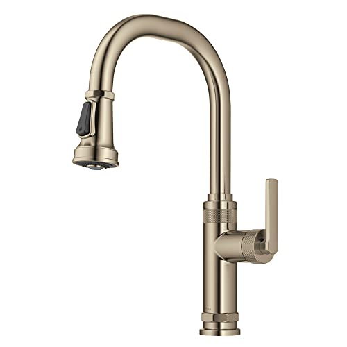 KRAUS Allyn Industrial KPF-4102SFACB Küchenarmatur mit Einhandgriff, fleckenfreier antiker Champagnerbronze, 1 Stück KRAUS Allyn Industrial KPF-4102SFACB Küchenarmatur mit Einhandgriff, fleckenfreier antiker Champagnerbronze, 1 Stück von Kraus