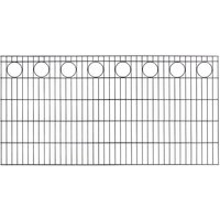 KRAUS Doppelstabmattenzaun "Schmuckmatte-60x40", (Set), anthrazit, 100 cm hoch, 10 Elemente für 20 m, 11 Pfosten von Kraus