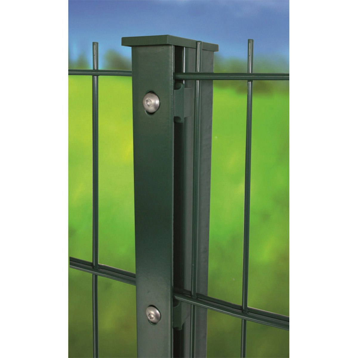 Kraus DS Rechteckpfosten S  60x40 mm mit Abdeckschiene-2030 mm-anthrazit von Kraus