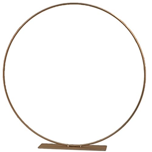 Deko-Ring mit Fuß zum Hinstellen Gold 30 cm Deko für Trockenblumen Tisch-Deko Hochzeit Geburtstag Kranz (1) von Krause & Sohn