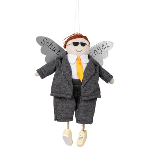 Krause & Sohn Schutzengel aus Stoff & Metall 18 cm Glücksbringer für Kinder & Erwachsene dekorative Figur Geschenkidee Geburtstag Schule Berufe Gesundheit Jubiläum (Chef) von Krause & Sohn