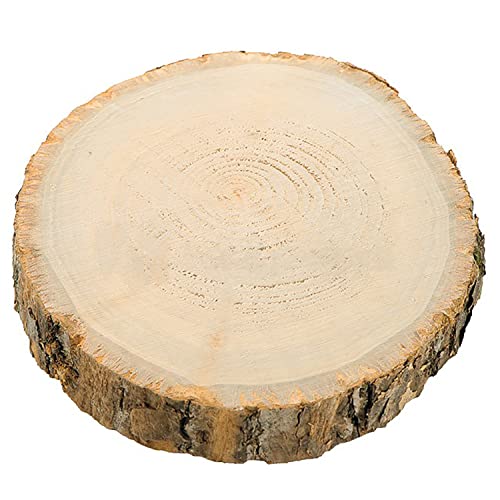 Naturbelassene Holzscheibe Baumscheibe DIY Deko Basteln Hochzeit Ø 12-38 cm Holz Weihnachten (17 cm - 1 Stück) von Krause & Sohn